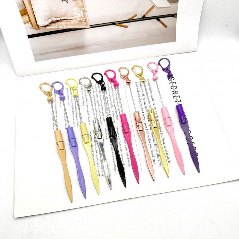 Creative new letter opening knife DIY beaded letter cutting paper multifunctional metal outdoor portable express paper cutting cutter