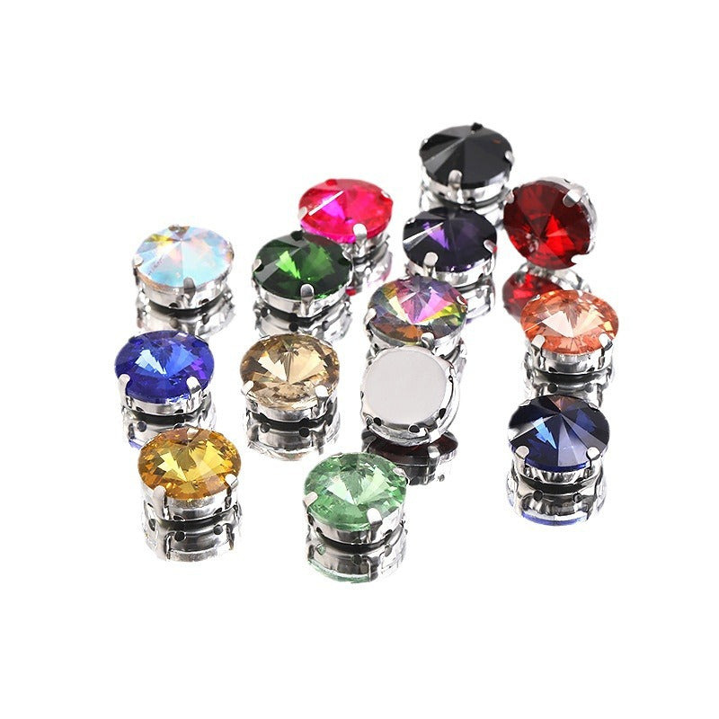 Rivoli Crystal Square Claw Rhinestones - Hand-Sewn Shoe Luggage Clothing Accessories