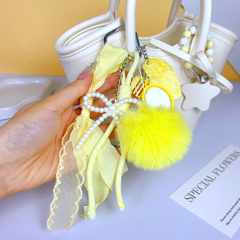 creative DIY dressing keychain miu series bag pendant couple car school bag keychain charm accessories wholesale