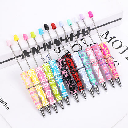 DIY cream hand-painted ballpoint pen hand-painted oil ballpoint pen macaron cream spinning cute pen spot wholesale