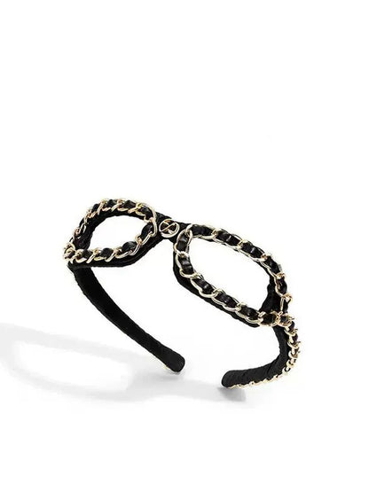 Design light luxury, high-end foreign fashion glasses, headbands, headbands, women's 2026 new high skull top headbands, hairpins