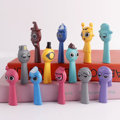 Cross-border hot selling rhythm box figure music game peripheral model doll ornament cake decoration ornament car mount