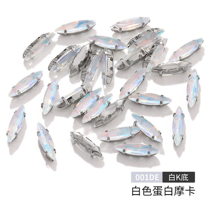 Slender claw drill, manual drilling, hand-stitched glass drill, anti-hook claw drill, hat accessories, clothing accessories, fine brassicle claw drill