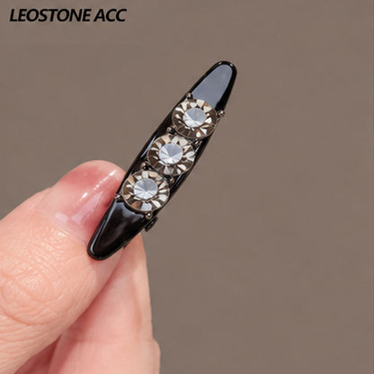 Small bangs clip shredded hairpin side forehead hairpin women's high-end new Korean mini flash diamond hairpin