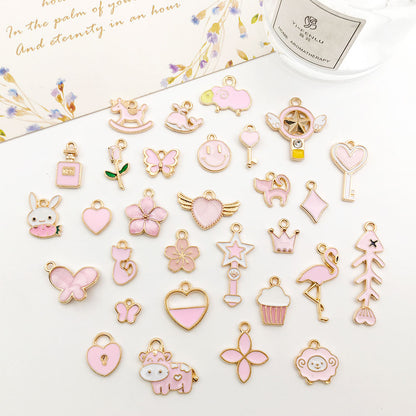 pendant Charms mix collections - Dripping Alloy DIY Bracelet Necklace Earring Key Ring Pendant