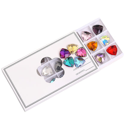K9 Fat Triangle Flat Bottom - Hand-Stitched Drill Artificial Perforation Hat Jewelry Shoes Accessories