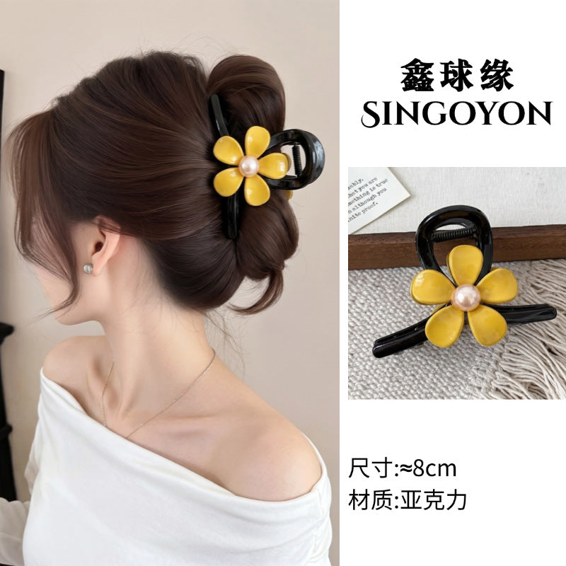 Large Versatile Grab Clip Women's Back of Head Shark Clip Korean Premium Hairpin 2026 Temperament Disc Hair Accessories