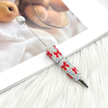 DIY creative bow full diamond  pen multi-color diamond gift pen Valentine's Day series gift pen in stock