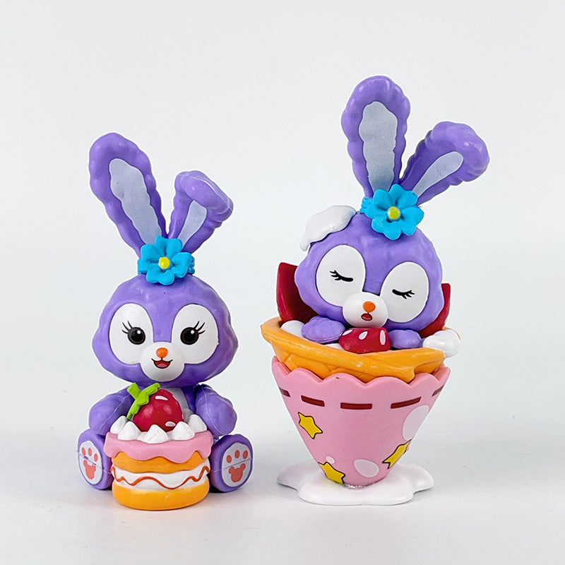 New hot-selling Star Dew series Lulu's tea party 6 birthday gift cake trendy ornaments wholesale