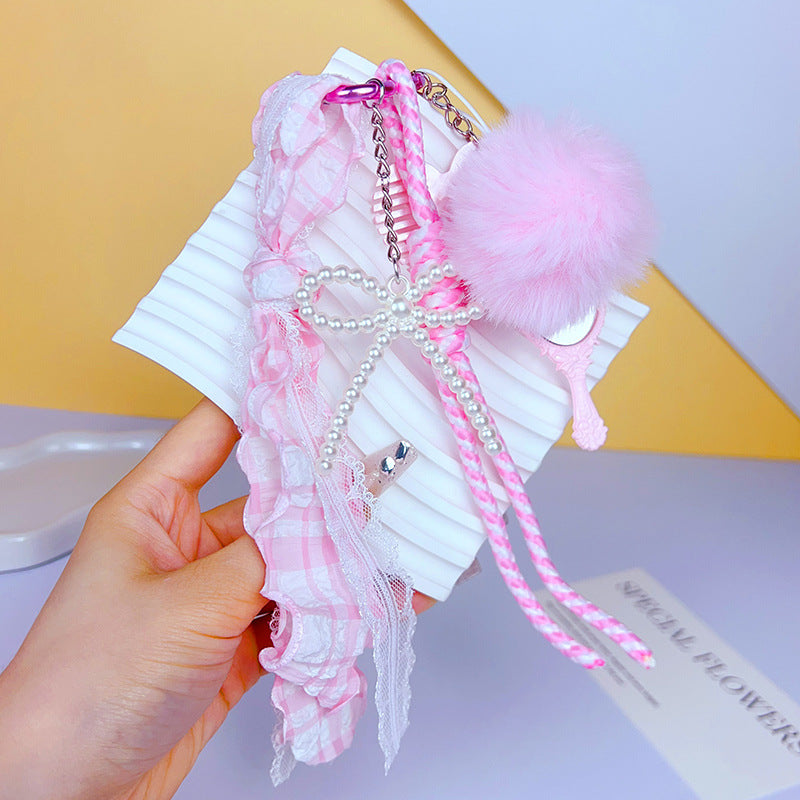 creative DIY dressing keychain miu series bag pendant couple car school bag keychain charm accessories wholesale