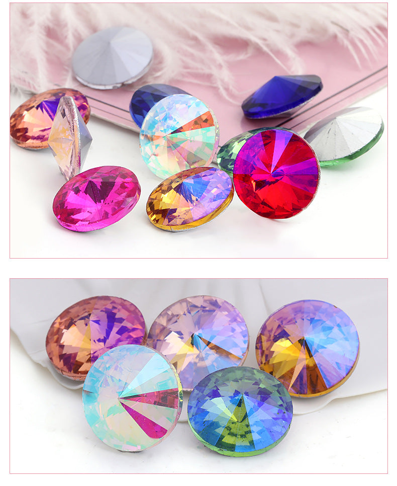 Rivoli Pointed Bottom Diamond Rhinestones - Crystal Phone Case Shoe Jewelry Luggage Clothing Accessories