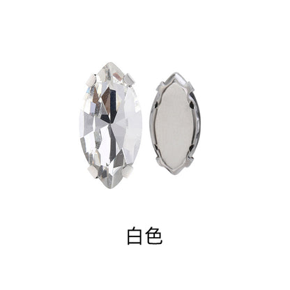 Navette Crystal Square Claw Rhinestones - Thickened Bottom Hand-Sewn Shoes Luggage Clothing Accessories