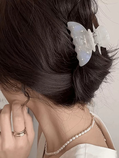 Korean Style Half-Up Small Claw Clip for Women, High-End 2026 New Shark Hair Clip at the Back of the Head, Small Volume Hair Clip, Ponytail Clip