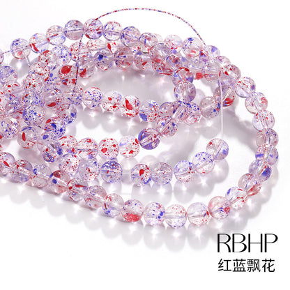 Cross-border DIY new glass pearl bead handmade bead bracelets, necklaces, accessories, and materials available wholesale in stock
