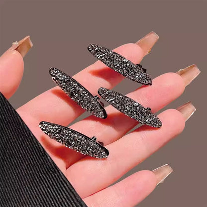 2026 New Super Attractive Side Hair Clip, Small Bangs Hair Clip, Rhinestone Duckbill Clip on the Forehead, Sophisticated Feel