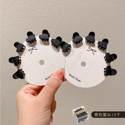 Forehead princess head small catch clip hairpin small broken hairpin headgear hairpin female net red side bangs clip clip