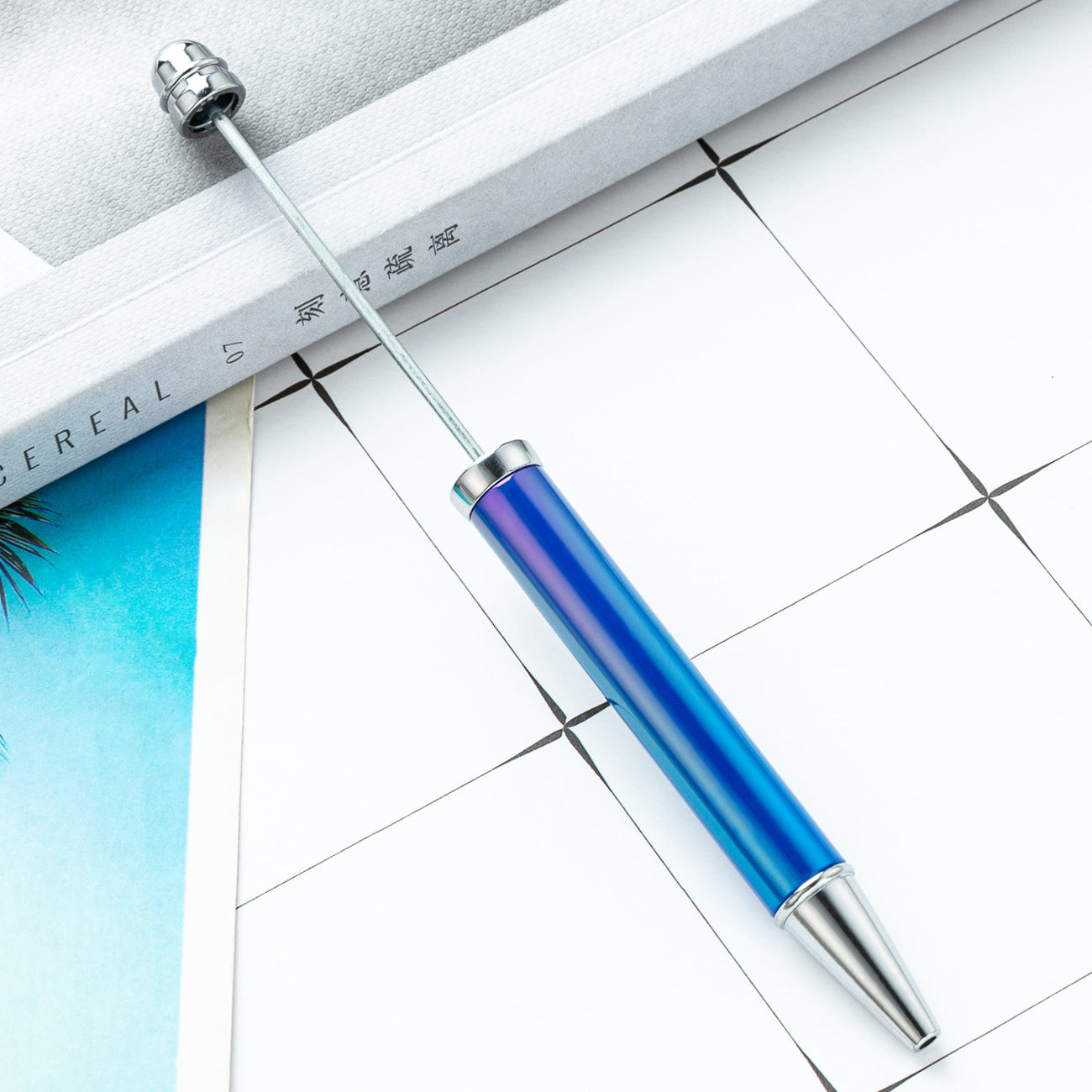 UV Gradient Ballpoint Pen - Creative Student DIY Plastic UV Electroplating Seven Color Pen