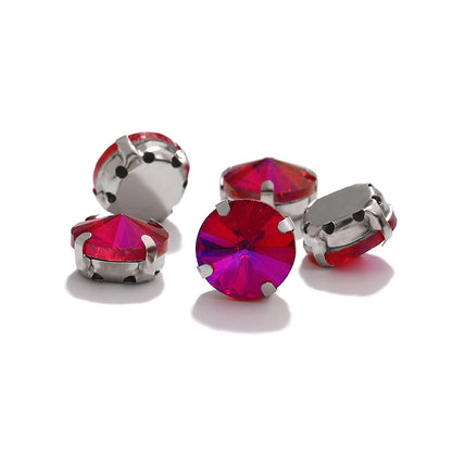 Rivoli Crystal Square Claw Rhinestones - Hand-Sewn Shoe Luggage Clothing Accessories
