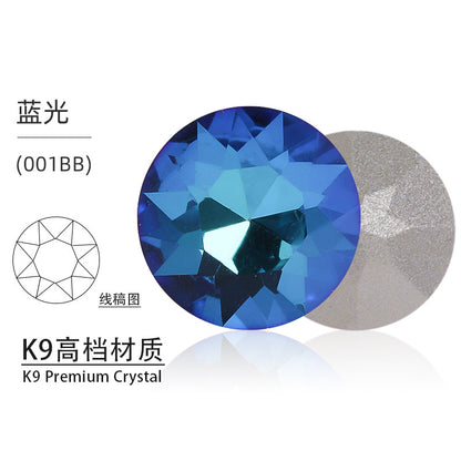 Cross-border K9 gemstone flower crystal glass special-shaped rhinestone headband, phone case crystal accessories, nail art diamond gemstone flower diamond beads