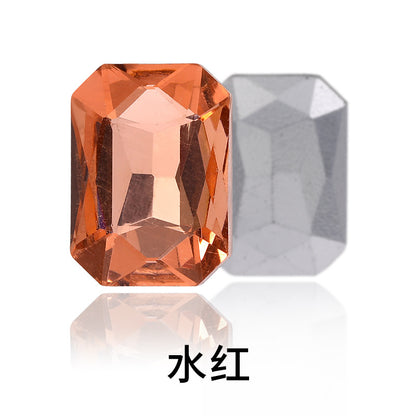 Octagon Pointed Bottom Diamond Rhinestones - Crystal Necklace Earring Tiara Hat Costume Accessories