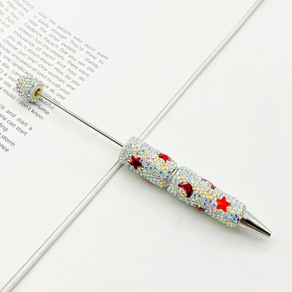 Star Moon Full Diamond Ballpoint Pen Creative DIY Beadable Handmade Diamond Ballpoint Pen Manufacturer Gift Pen Wholesale