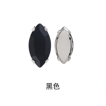 Navette Crystal Square Claw Rhinestones - Thickened Bottom Hand-Sewn Shoes Luggage Clothing Accessories