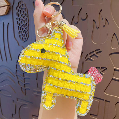 Horse Keychain - Love Pony Mobile Phone Pendant Car Key Chain Student Gift