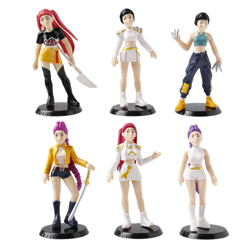 Cross-border new product Q version of the demon hunter acrylic stand K-Pop animation peripheral desktop humanoid stand ornament