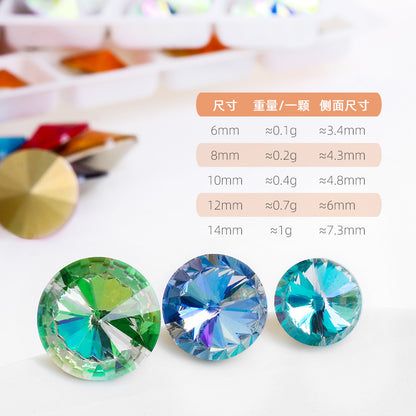 K9 High-End Rhinestone, Satellite, Special-Shaped High-Top Diamond, Wedding Dress, Dress, Crystal Jewelry, Nail Art, Diamond Material, Pointed Bottom Rhinestone