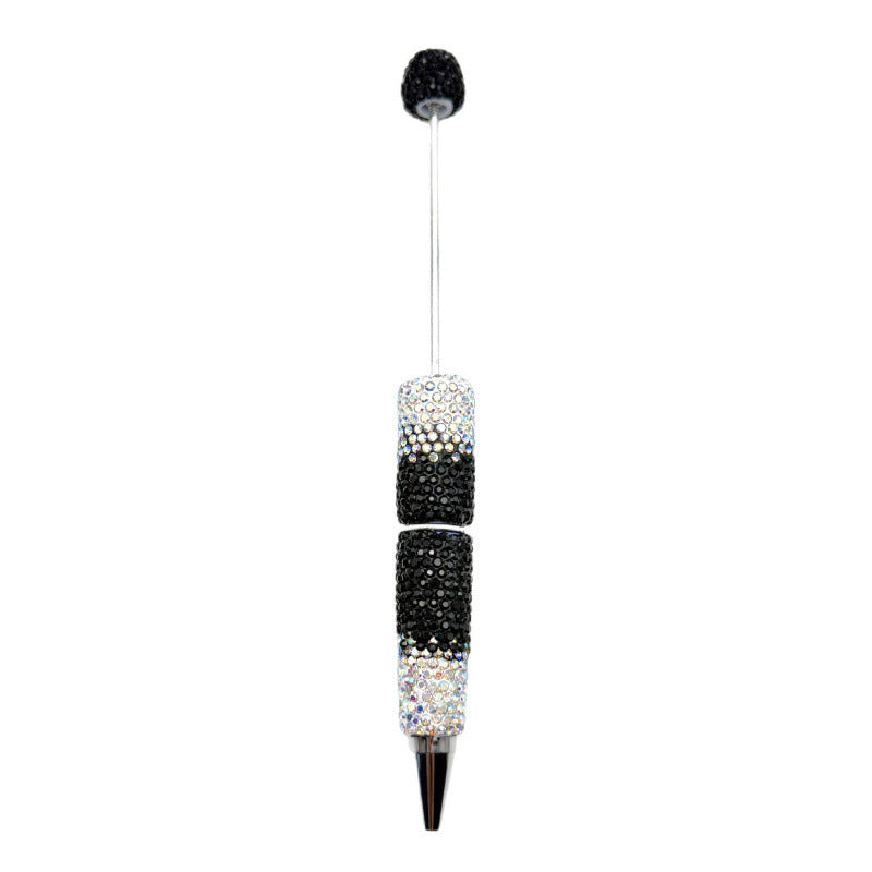 Multi-color gradient full diamond ballpoint pen DIY fun handmade full diamond ballpoint pen educational student stationery gift pen