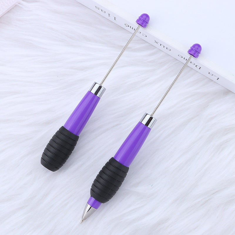Creative DIY telescopic ballpoint pen, Morandi macaron color rotating telescopic beading, cute love small fresh ballpoint pen