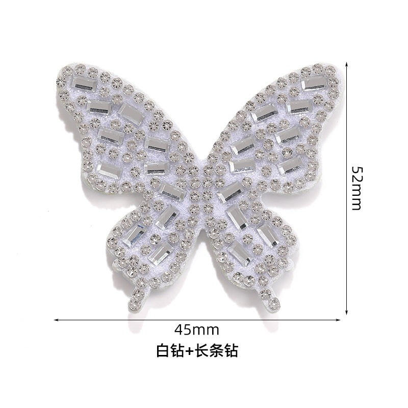 Rabbit Rhinestone Pearl Patch - Hot Diamond Sticker Clothes Shoes Flower Hair Accessories