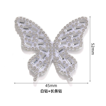 Rabbit Rhinestone Pearl Patch - Hot Diamond Sticker Clothes Shoes Flower Hair Accessories