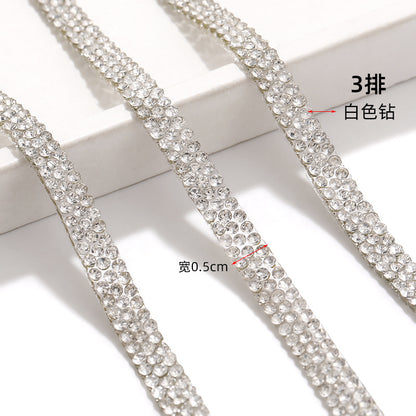 Hot-selling drill tape adhesive backing for immediate sticking drill strips, DIY self-adhesive drill sticks, glass rhinestone ribbons, clothing accessories