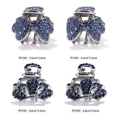 2026 new high-end flash diamond metal hairpin small grab clip women's bangs clip side forehead hairpin Korean headdress