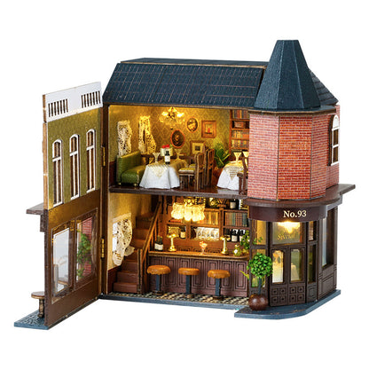 Smart Fun House DIY Cottage New Mini Home Series Wooden Handmade Can Be Opened and Closed Self-made Multi-level Model Gifts