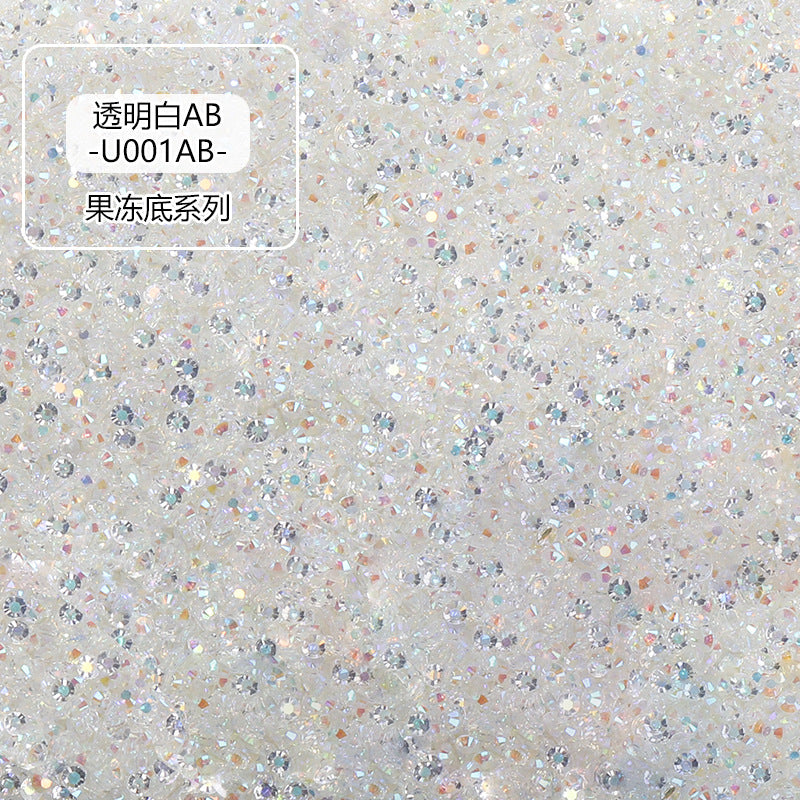 AB Colorful Resin Flat Bottom Rhinestones - Nail Art Clothing Shoes Bag Accessories