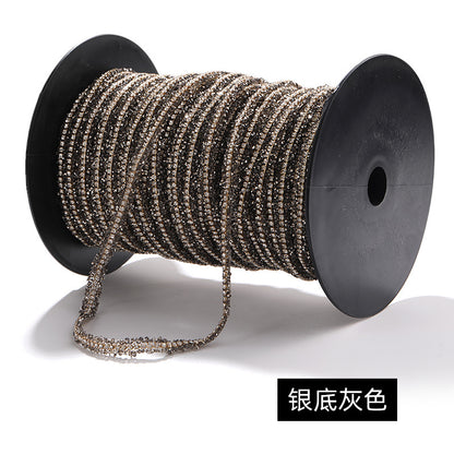 0.9mm wide double-sided tape peels off and sticks diamonds with rhinestone claw chains, diamond strips, colorful diamond chains, dense DIY accessories