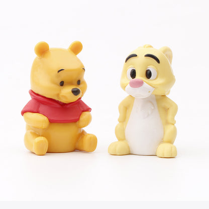 6 trendy toys and delicacies: Winnie the Bear, Eey, Tigger, Tiga, Gacha Machine, Figure Stall, and popular baby catching machine dolls