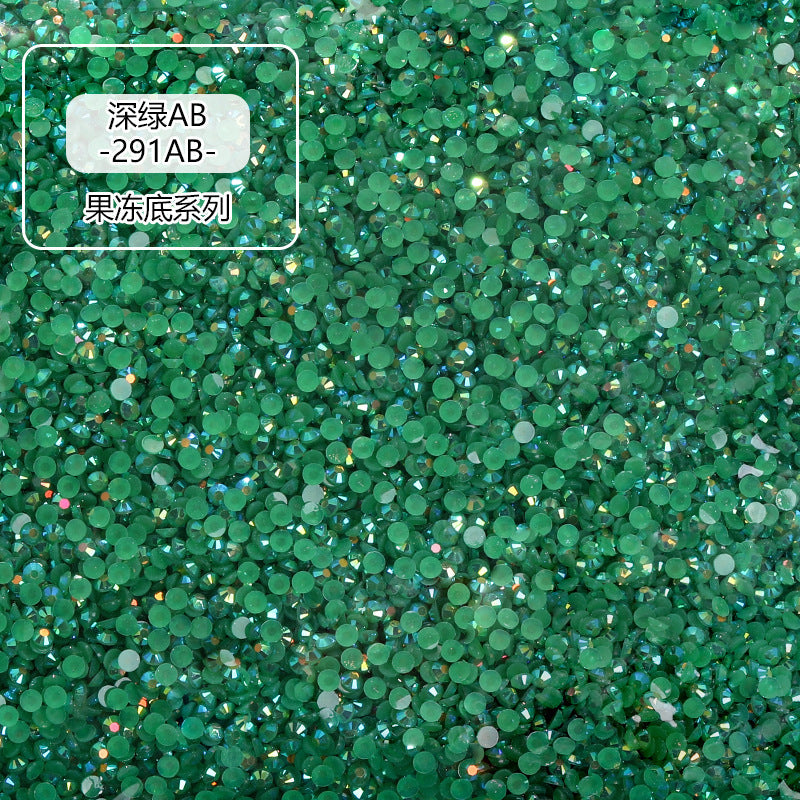 AB Colorful Resin Flat Bottom Rhinestones - Nail Art Clothing Shoes Bag Accessories