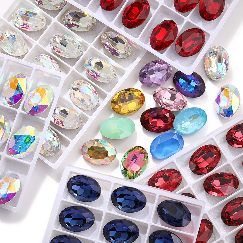 Direct supply of oval, pointed-bottom, special-shaped diamonds, phone cases, diamonds, shoes, bags, clothing, accessories, pointed sole oval diamonds