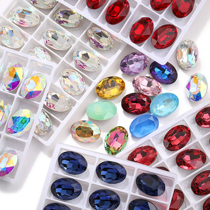Direct supply of oval, pointed-bottom, special-shaped diamonds, phone cases, diamonds, shoes, bags, clothing, accessories, pointed sole oval diamonds