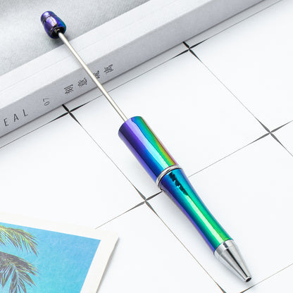 DIY Ballpoint Pen - Wholesale Plastic Printable Logo UV Gradient Beaded Pen