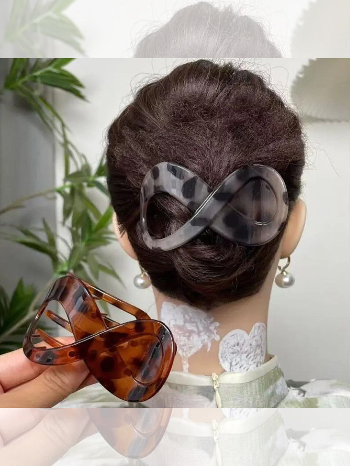 Large Updo Claw Hair Clip Headwear for Women, High-End 2026 New Style Duckbill Clip for the Back of the Head Without Insertion, Duckbill Clip Hair Clip