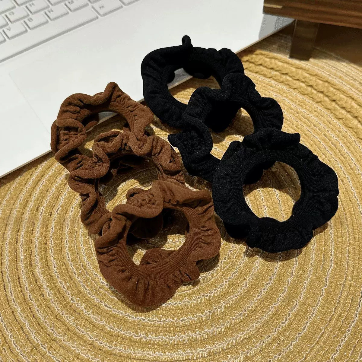 High elasticity, durable rubber bands for women, hair tie without damaging hair, thickened wood ear edge hair tie, adult hair tie for high ponytail buns
