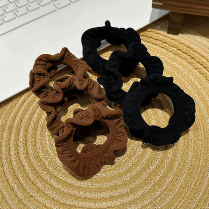 High elasticity, durable rubber bands for women, hair tie without damaging hair, thickened wood ear edge hair tie, adult hair tie for high ponytail buns