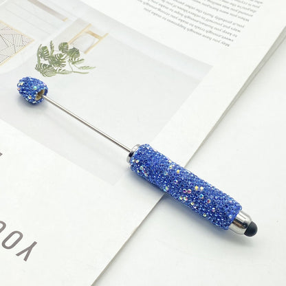 AB colorful full diamond touch screen pen DIY clay handmade rhinestone ballpoint pen live broadcast hot sale beaded gift pen hot sale