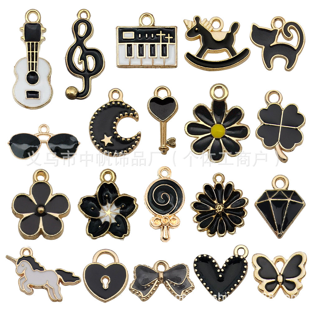 pendant Charms mix collections - Dripping Alloy DIY Bracelet Necklace Earring Key Ring Pendant