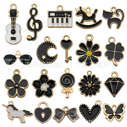 pendant Charms mix collections - Dripping Alloy DIY Bracelet Necklace Earring Key Ring Pendant