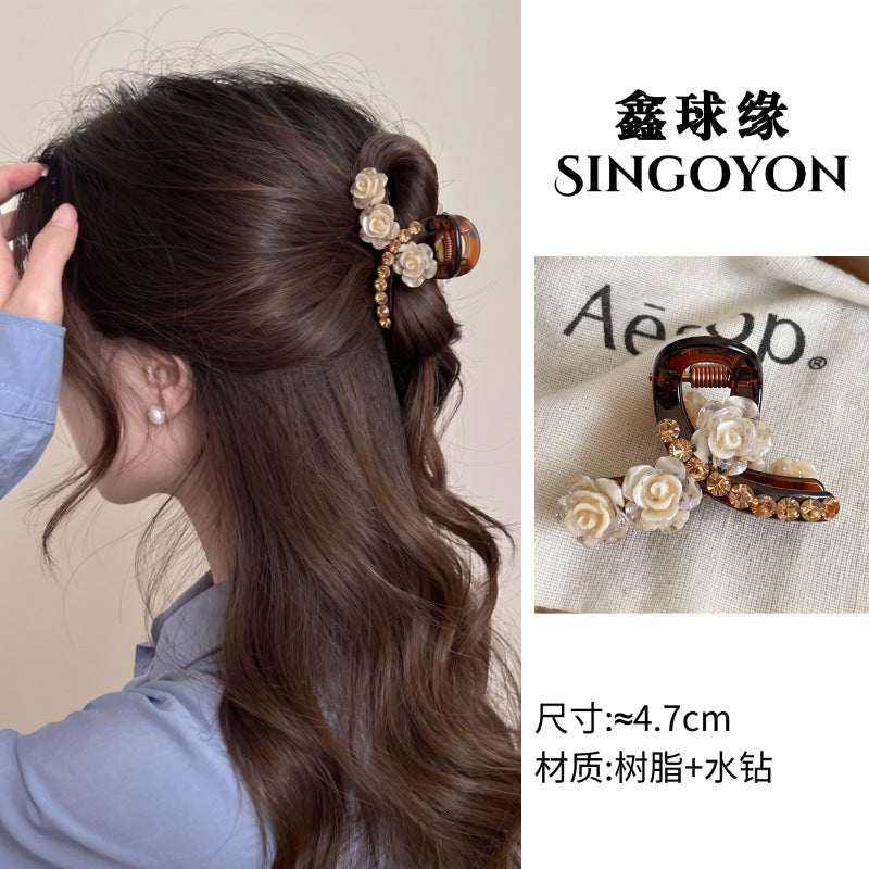 Large Versatile Grab Clip Women's Back of Head Shark Clip Korean Premium Hairpin 2026 Temperament Disc Hair Accessories